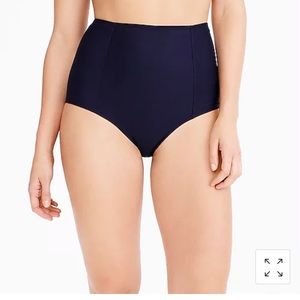 NWT Navy high waist bikini bottoms